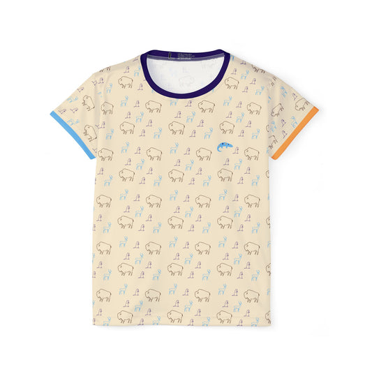 Sunset Prairie - Women's Athletic Tee - Wheat