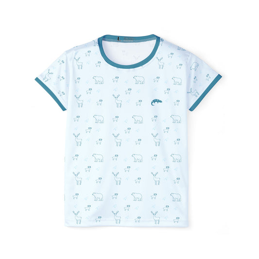 Frozen Tundra - Women's Athletic Tee - Snow