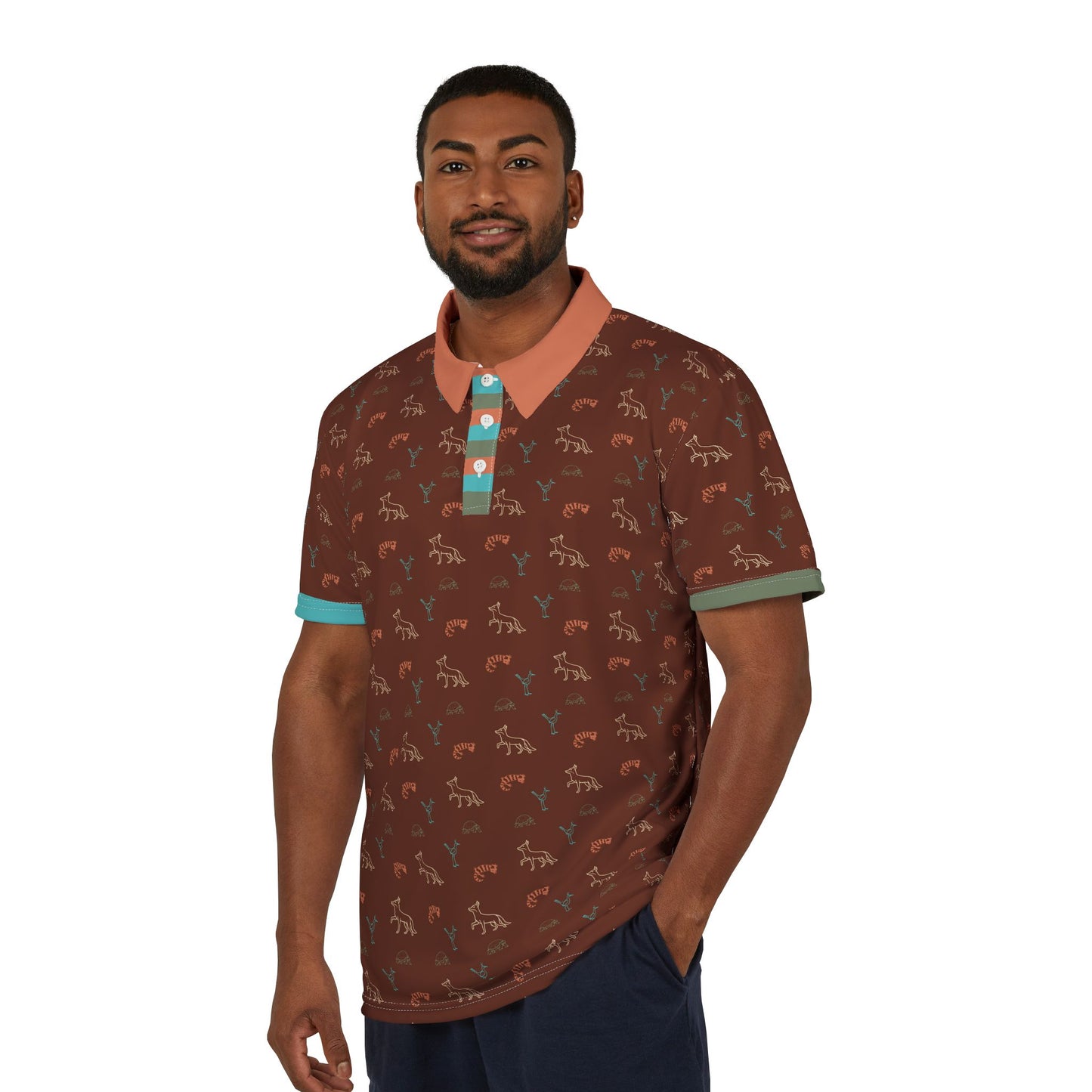 Arroyo - Unisex Polo Shirt - Red Clay