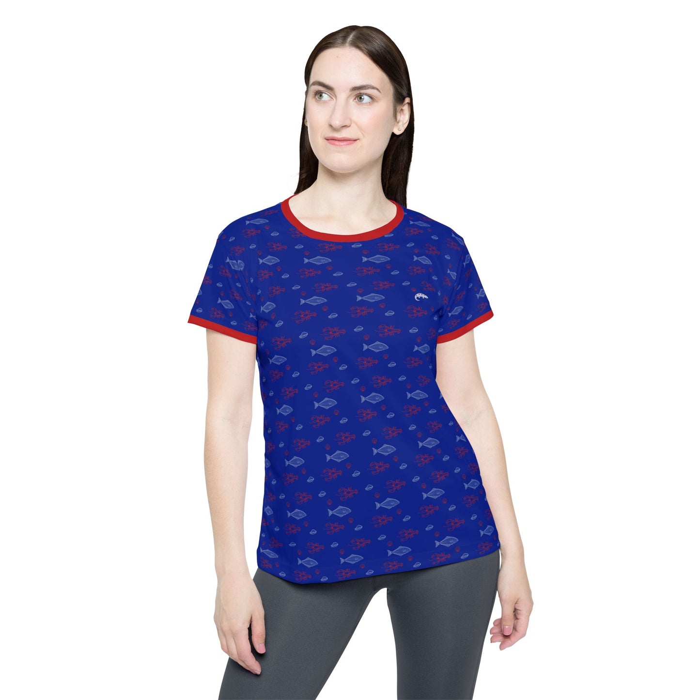 Lobster Shack - Women's Athletic Tee - Blue