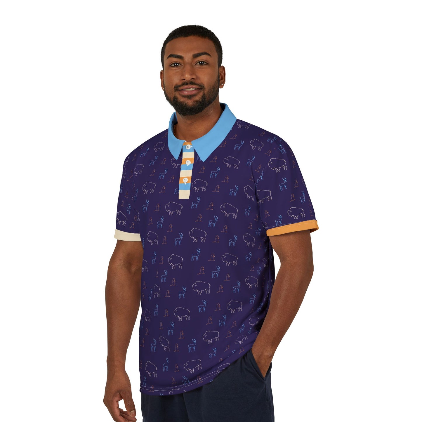 Sunset Prairie - Unisex Polo Shirt - Dusk