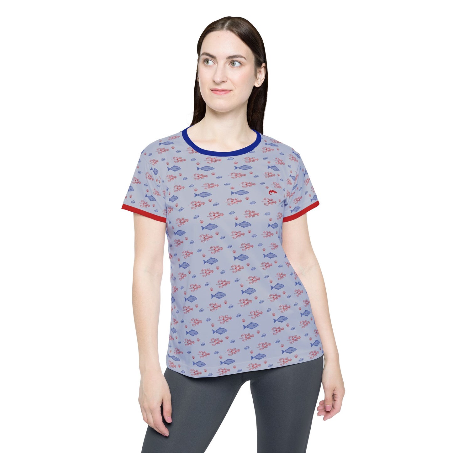 Lobster Shack - Women's Athletic Tee - Steel