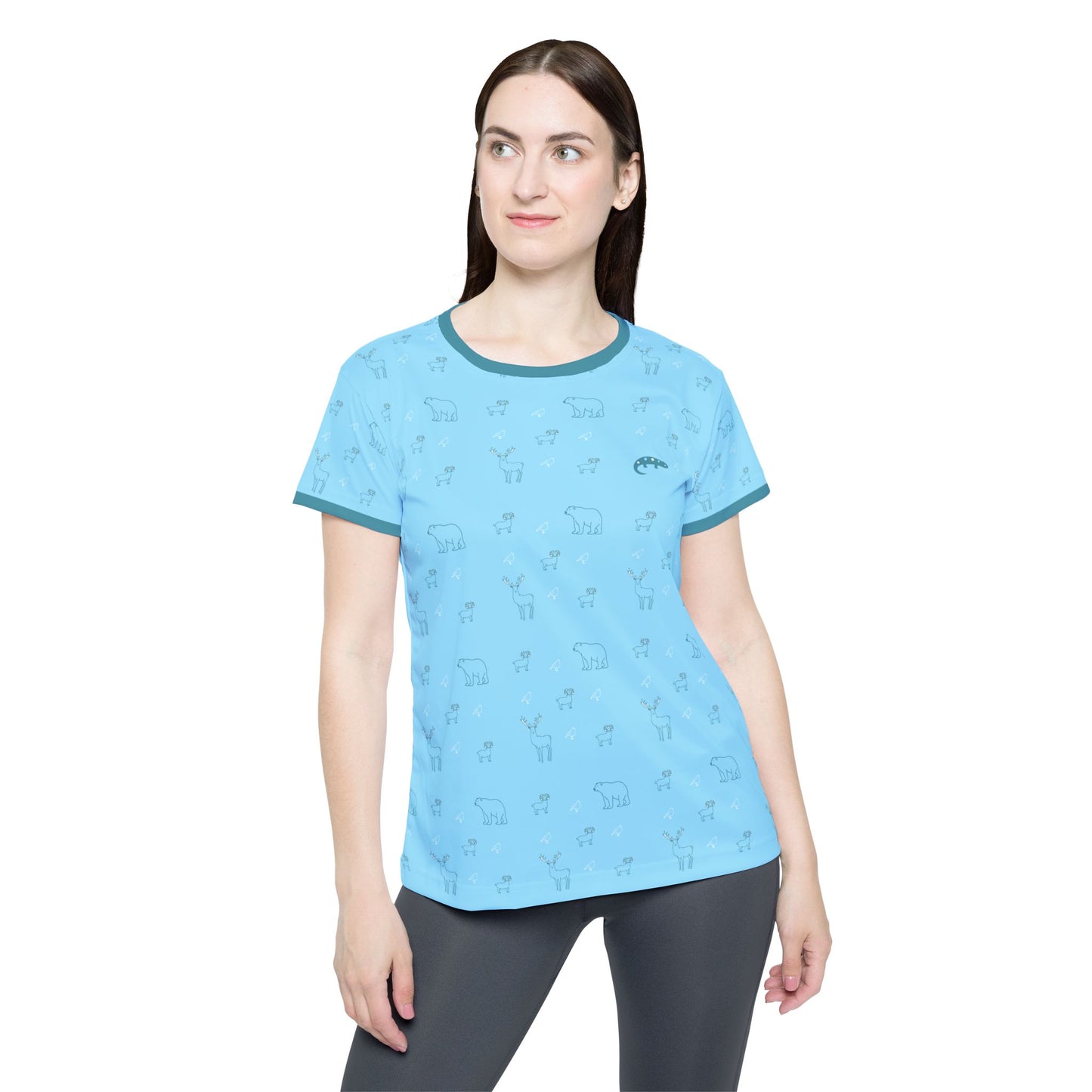 Frozen Tundra - Women's Athletic Tee - Ice