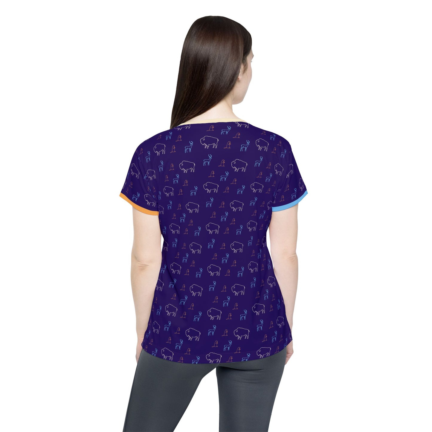 Sunset Prairie - Women's Athletic Tee - Dusk
