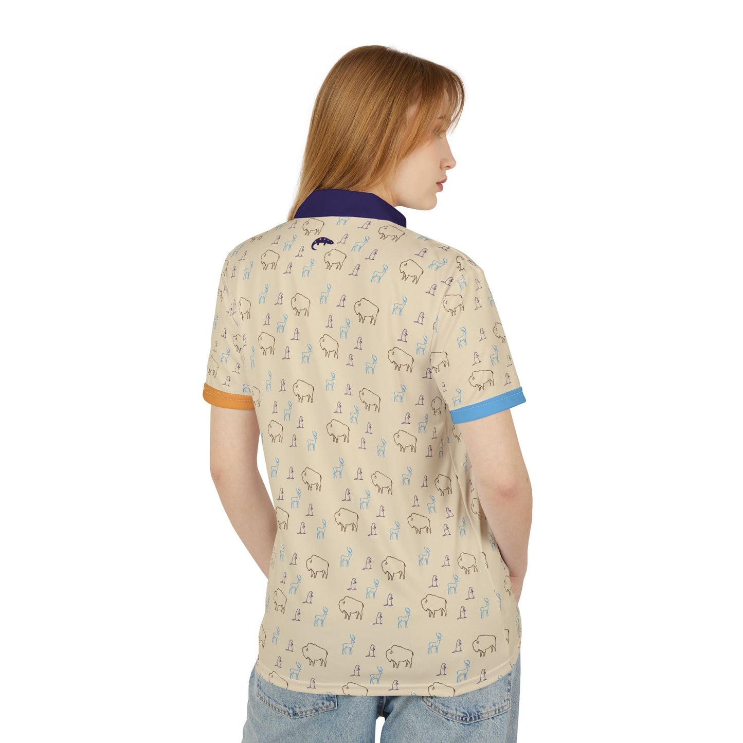 Sunset Prairie- Unisex Polo Shirt - Wheat