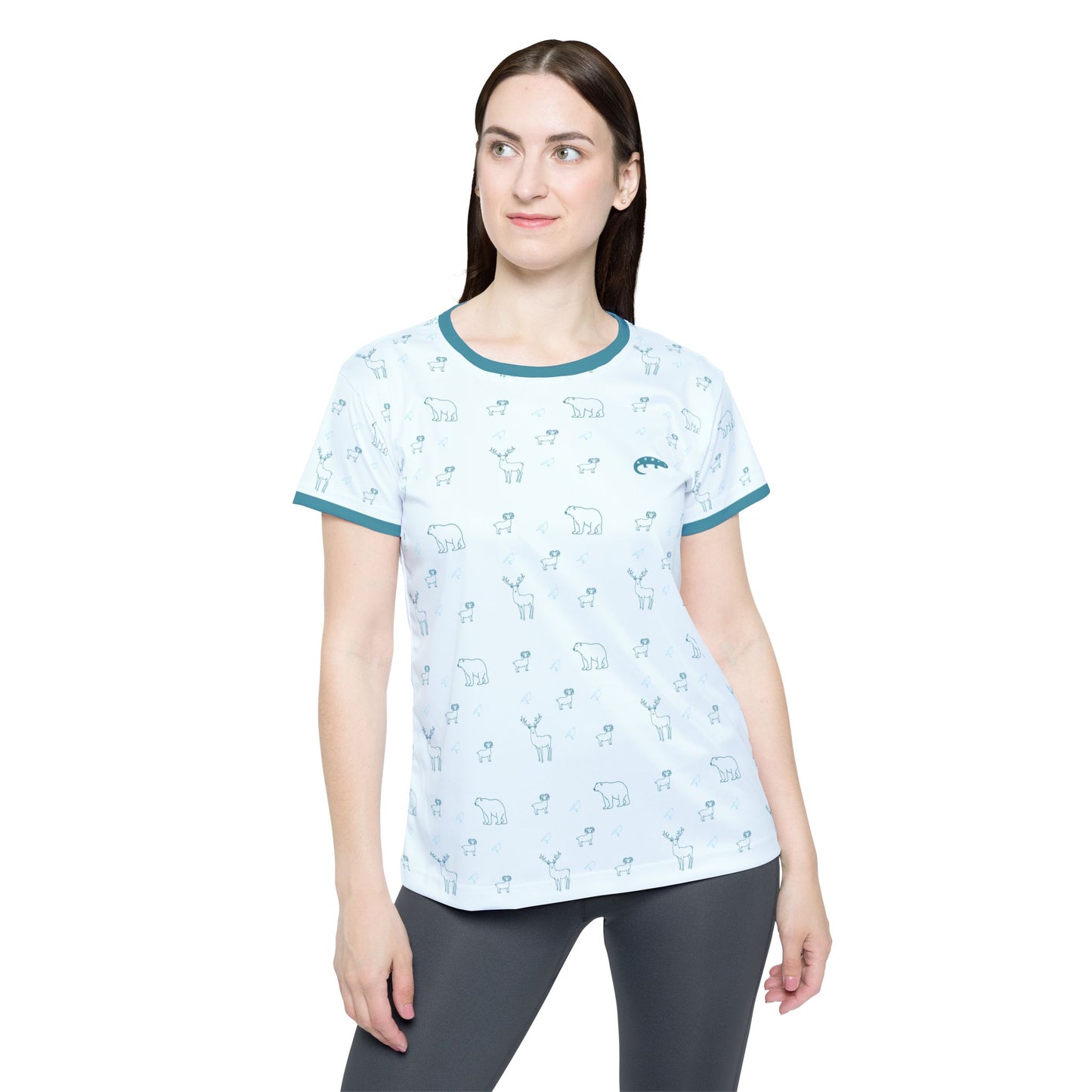 Frozen Tundra - Women's Athletic Tee - Snow