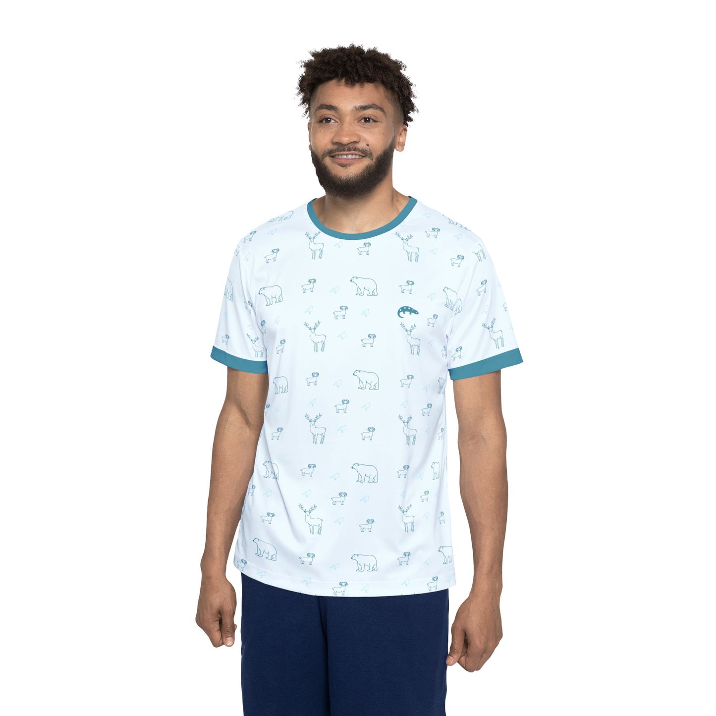 Frozen Tundra- Men's Athletic Tee - Snow