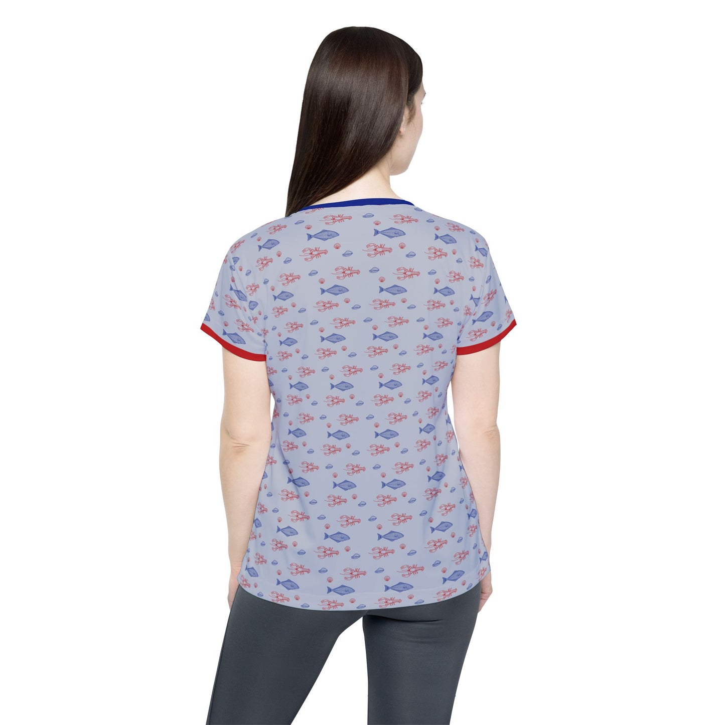 Lobster Shack - Women's Athletic Tee - Steel