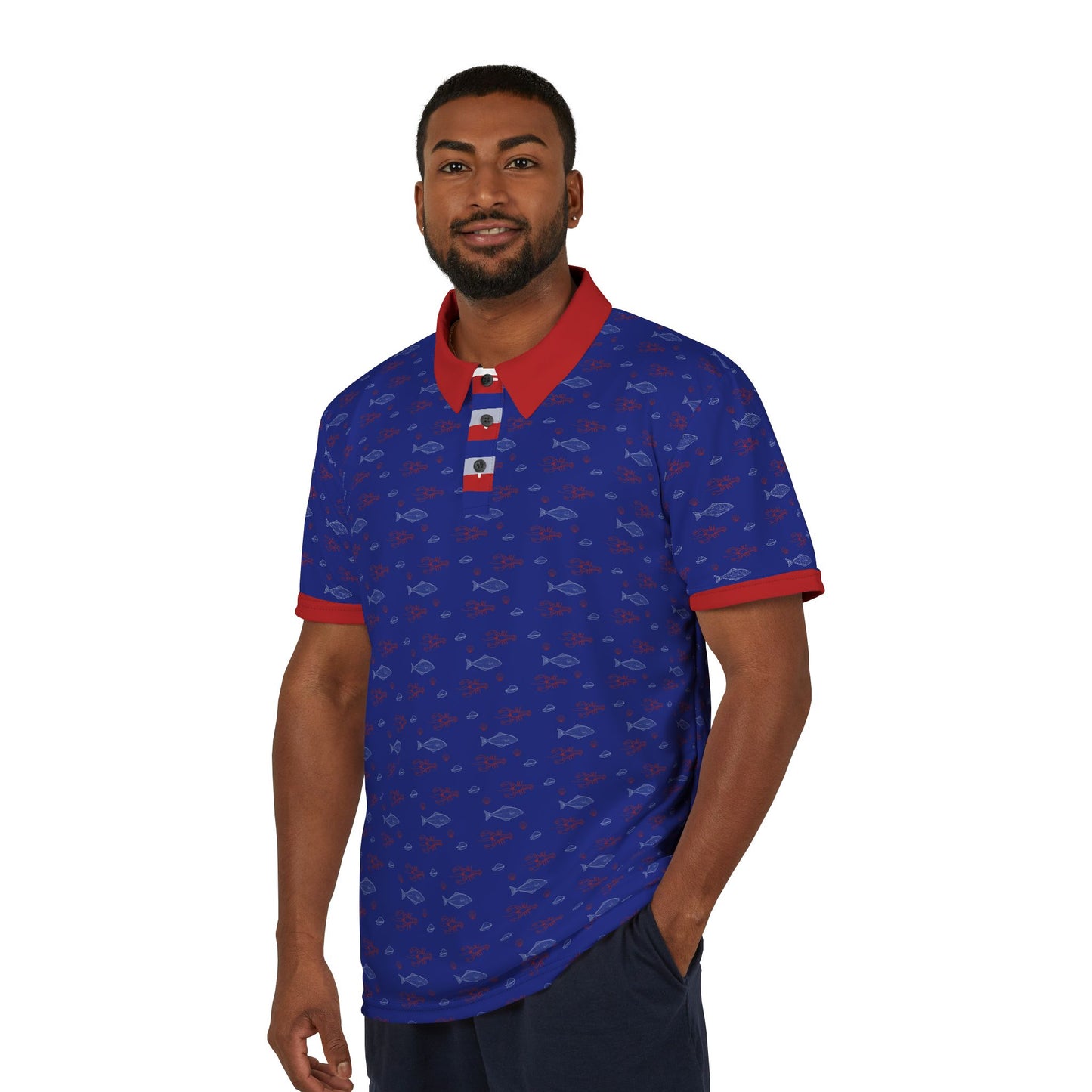 Lobster Shack - Unisex Polo Shirt - Blue