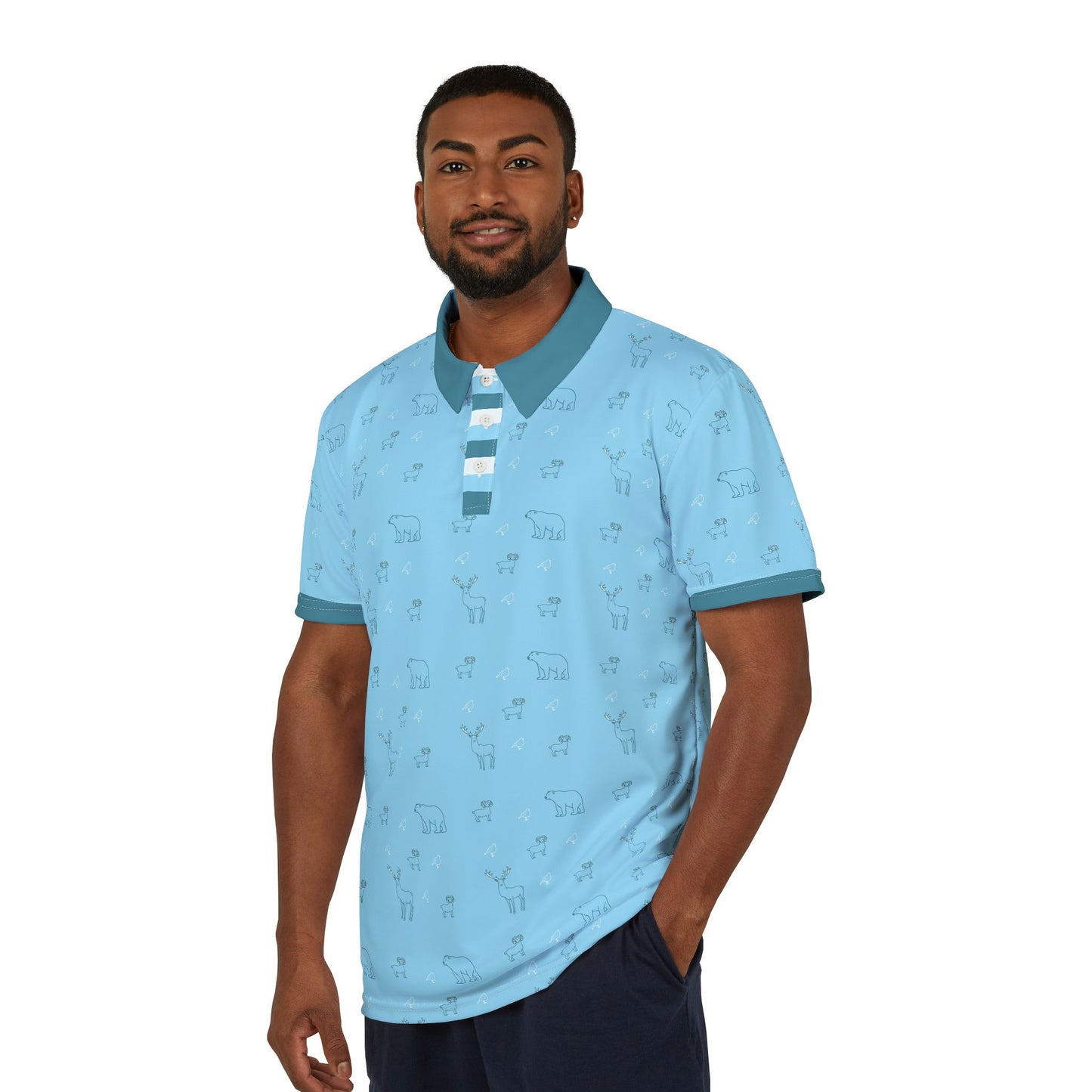 Frozen Tundra- Unisex Polo Shirt - Ice