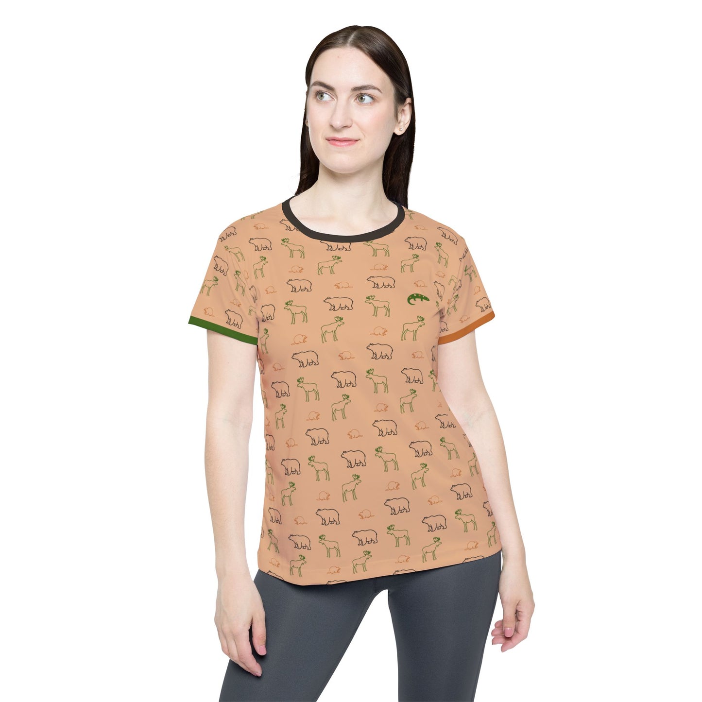 The North - Women's Athletic Tee - Bark